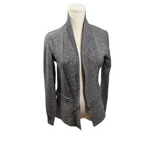 7th avenue new york & co. cardigan womens small Knit Jacket Blazer Gray Career - Picture 1 of 7