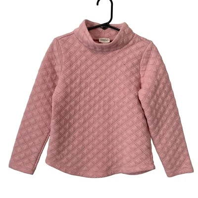 Crewcuts XS 4-5 Pink Quilted Long Sleeve Pullover Top For Girls - Image 1 of 4