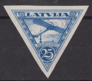 Latvia, 1931 Mi 179 Air mail triangle Archive Proof single stamp - Picture 1 of 2