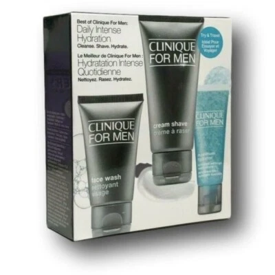 Clinique For Men Face Wash Cream Shave Maximum Hydrator 3 PC Sealed Travel Set - Image 1 of 3