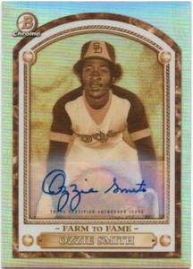 2020 Bowman Chrome Farm To Fame OZZIE SMITH Auto