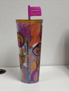 Bicchiere tazza fredda Starbucks + Tim Singleton Peace Rainbow Pride 24 oz - Foto 1 di 11