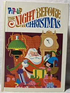 Twas The Night Before Christmas Pop-Up Book 1973 Vintage Hardcover - Picture 1 of 9