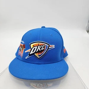 Cappello Oklahoma City OKC Thunder 9fifty New Era Regolabile SnapBack Spedizione Gratuita - Foto 1 di 9