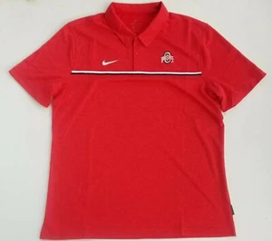 Nike Ohio State Buckeyes On-Field Breathe Sideline Polo Men’s Size XL CN7860 657 - Picture 1 of 8