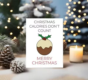 Divertida Tarjeta de Navidad Adelgazante Mejor Amigo del Mundo Tarjeta Ruda BCR397 - Imagen 1 de 3
