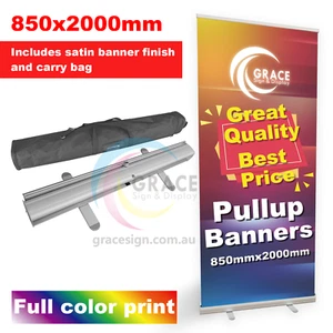 Pull Up Banner 850X2000mm with full color print - Picture 1 of 3