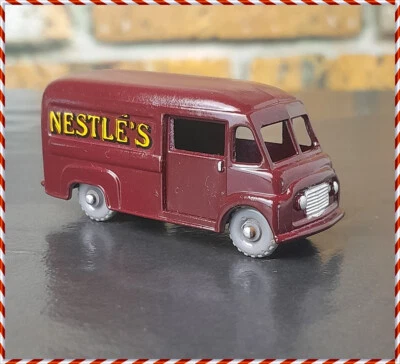 Matchbox Lesney  69A Commer 30cwt Van -Nestle- c1961 restored in Maroon - XLNT- - Image 1 of 4