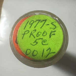 SEALED, Unsearched (By Me) 1977-S Jefferson Nickel Proof Roll COBM-JEFF - Bild 1 von 3