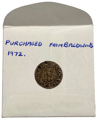Rare 1657 Berkshire WINDSOR hammered FARTHING token HAMMAN FARHAD baker - W# 168 - Image 1 of 4