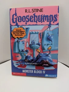 1st print Goosebumps #62 Monster Blood IV 4 w/bookmark cards R.L Stine - Foto 1 di 6
