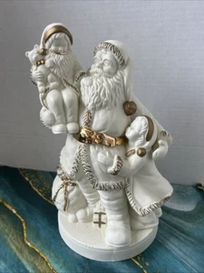 Grandeur Noel Porzellan Bündel Santa Collector’s Edition 1996 10,5” Vintage - Bild 1 von 12