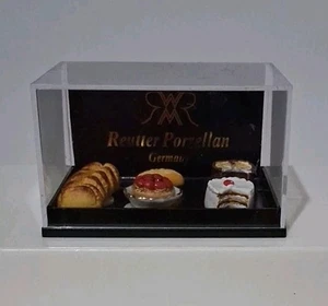 Reutter Porzellan Porcelain Dollhouse Miniatures Baked Cake Bread Pie Baguette - Picture 1 of 16