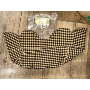 Longaberger Khaki Check OVAL SPRING Basket Liner NEW - Picture 1 of 1