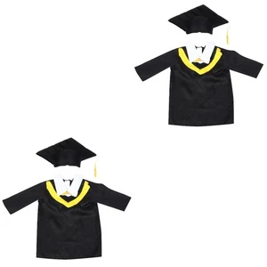  2 Sets Graduation Hat Outfits Clothing Preschool and Kindergarten Cap - Picture 1 of 12