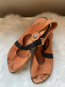 Arche Sandalen Damen 10 Leder Orange Schuhe Französisch 41 EU - Bild 1 von 7