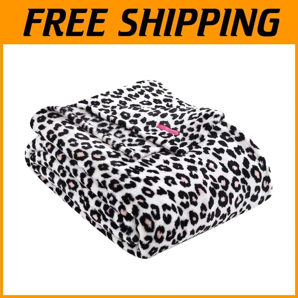 Manta Betsey's Leopardo Peluche Vellón Rosa King Foto 1 de 4