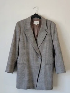 Jigsaw Wool Jacket Check Ryedale With Pockets British Size Uk 12 NWT RRP£240 - Picture 1 of 15