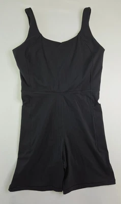 Calia Inspire Womens Pure Black 5" Short Athletic Bodysuit Size XXL Built In Bra - Image 1 of 4