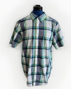 Men Patagonia Multicolor Check Short Sleeve Button Up Shirt Size L - Picture 1 of 9