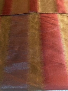Woven Flamestitch Stripe Watered Silk /Doublecloth Moire Fabric 56"~ by the yard - Picture 1 of 7