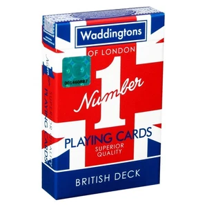 Waddingtons Number 1 Union Jack Playing Card Game, play your favourite games fro - Picture 1 of 10