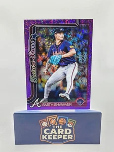 2025 Topps Series 2 Future Stars Purple Sand Glitter /250 A.J Smith-Shawver #674 - Picture 1 of 3