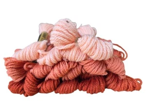 Paternayan Persian Yarn Lot Of 19 Skeins Rust Copper Palette 3 Ply Wool Tapestry - Picture 1 of 4
