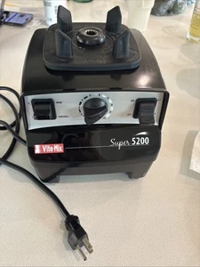 Vitamix Black Super 5200 Blender Model VM0103 Tested Please See All Photos - Foto 1 di 23