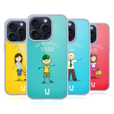 HEAD CASE DESIGNS WORLD'S GREATEST FAMILY SOFT GEL CASE FOR APPLE iPHONE PHONES - Image 1 of 4