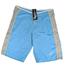 Blue Boardshorts, Surf Swim Shorts, Black Salamander Size 10 - Picture 1 of 7
