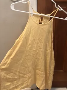 Miami gelbes Neckholder-Stil ärmelloses Damen-Oberteil Größe Large - Bild 1 von 5