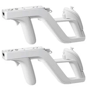 2pcs White Zapper Gun Holder for Nintendo Wii Remote Controller Call Of Duty New - Picture 1 of 10