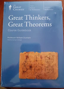 GREAT COURES Great Thinkers, Great Theorems by William Dunham DVD and Book (New) - Bild 1 von 3