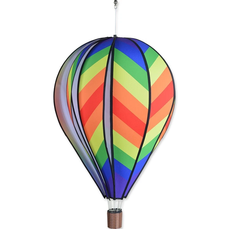 Globo de aire caliente 26" - Diseño tradicional arco iris - Giratorio de viento de Premier Designs Foto 1 de 1