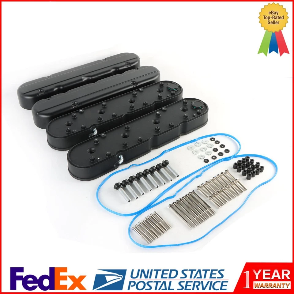 Крышки клапанов двигателя для двигателей Chevy GM LS LS LS1/LS2 LS3 LS6 LS7 5.3 5.7 6.0 6.2L - Изображение 1 из 4