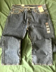 NWT Women's Levi's 501 Original Straight Leg Denin Jeans 34"x32"  Zipper Front - Picture 1 of 1