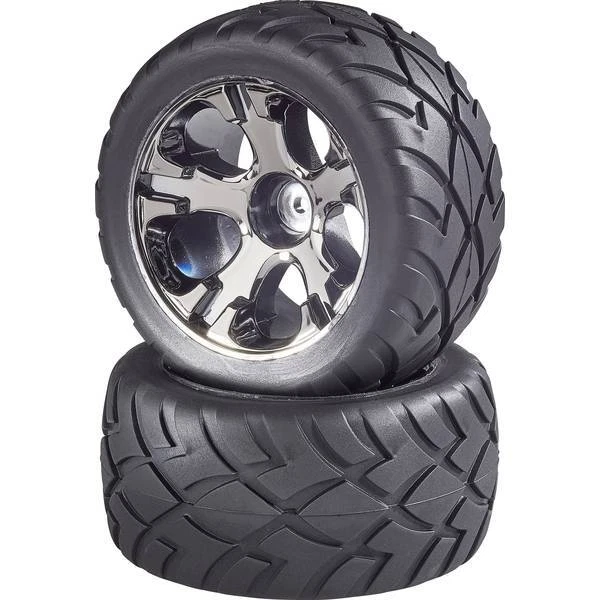 Ruote complete 1:10 truggy reely strada 5 raggi grigio titanio 2 pz - Immagine 1 di 1