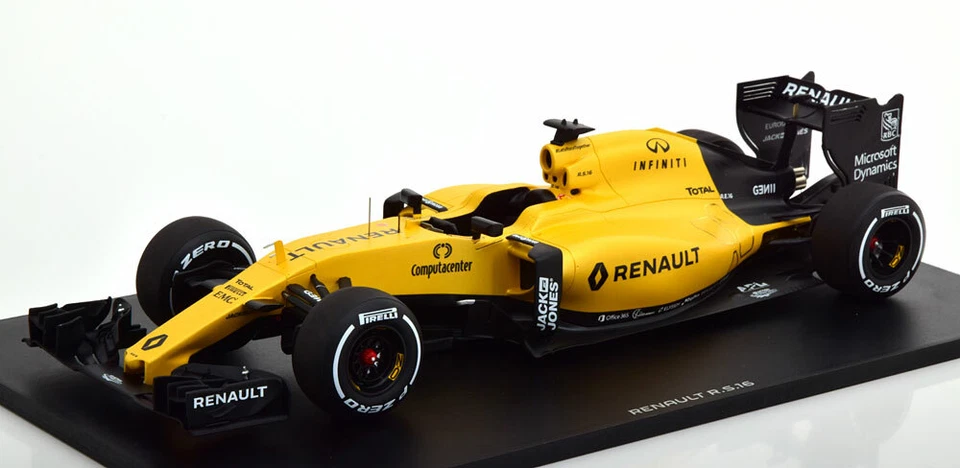 RENAULT RS16 SHOWCAR 2016 MAGNUSSEN PALMER SPARK 7711782398 1/18 RESINA F1 - Immagine 1 di 3