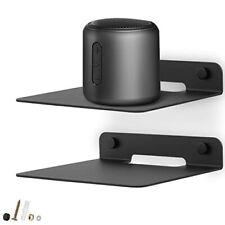 WISDING Small Floating Shelves, 6'' Wall Metal Speaker Mount Shelves for Blue...