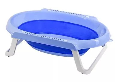 Anti-Slip Baby Bath Tub Foldable Toddler Bathtub Portable & Collapsible Shower • 20.49£