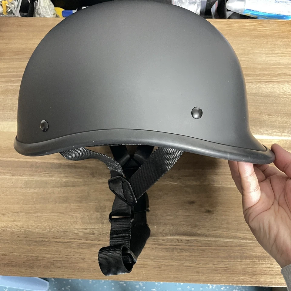 Casco de motocicleta Half Shell DOT FMVSS 218, XL negro Foto 1 de 4