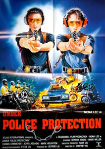Affiche originale de film allemande Mona Lee UNDER POLICE PROTECTION