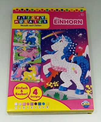 STICKY MOSAICS GLITZER EINHORN ORB - Bild 1 von 4
