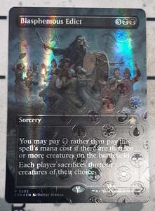 Magic - Blasphemous Edict - Rare/Full Art/Mana Foil - The Gathering Foundation - Bild 1 von 3