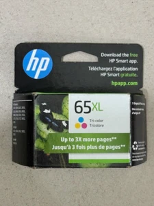 HP 65XL (N9K03AN) Trójkolorowy wkład atramentowy Termin ważności: 05/2025 - Zdjęcie 1 z 2