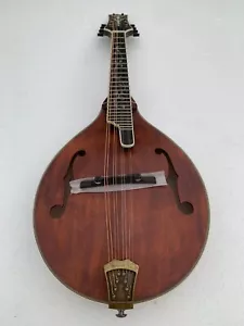 Hand Carved A Style Mandolin, Solid Spruce Top Solid Curly Maple Body - Picture 1 of 24