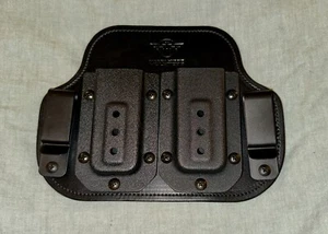 Hidden Hybrid Holsters 45ACP 10MM DOUBLE MAG CARRIER Single Stack IWB OWB - Picture 1 of 3