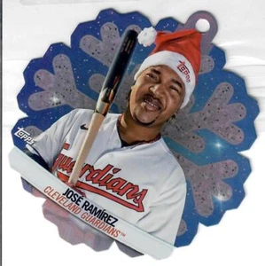2023 Topps Holiday Oversized Die-Cut Ornament #MLBDC-5 Jose Ramirez NM Near Mint - Bild 1 von 2