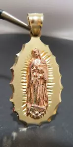 10K 2TON GOLD JUNGFRAU MARIA ANHÄNGER 3,26 Gramm (A21468-3) - Bild 1 von 9